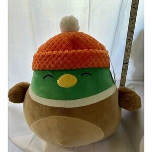 Squishmallow AVERY The Duck 12" Fuzzy Arms Orange Beanie Hat Select Series NWT